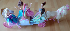 Mattel 2006 BARBIE 12 TANZENDE PRINZESSINNEN KUTSCHE + Pferd +5 Prinzessinnen