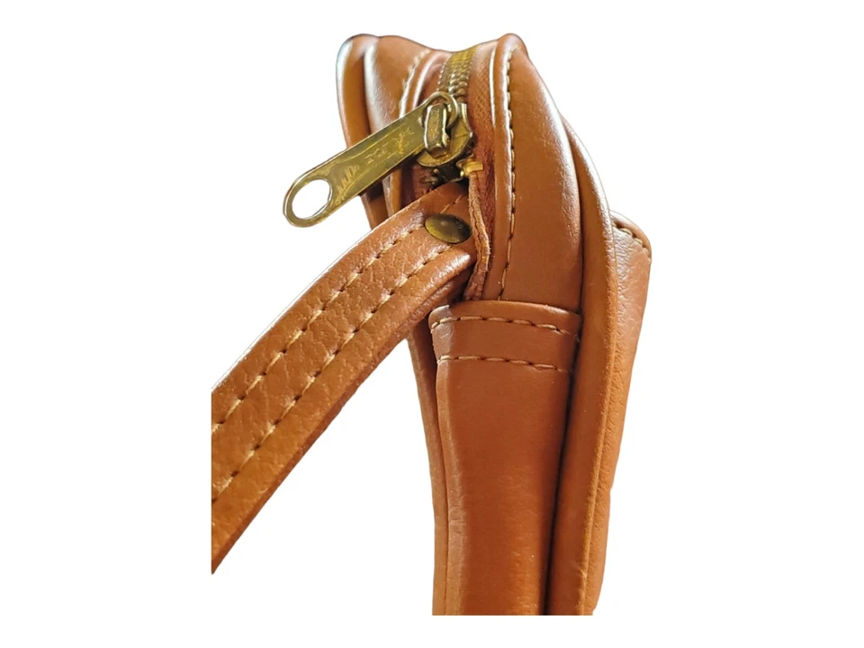 Samsonite Tan Leather Laptop Bag Carry On Briefcase 17" Vintage Solid Mexico - Image 2 of 4