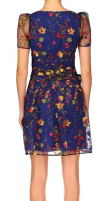 ml monique lhuillier floral embroidered mesh dress ml Monique Lhuillier Emery Chiffon Maxi Dress, Red / 2 main image 0