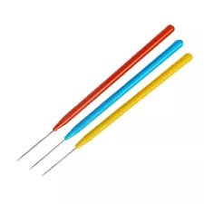 Set of 3 Titanium Non-Contaminating Soldering Picks Knurled Handle Jewelry Tools