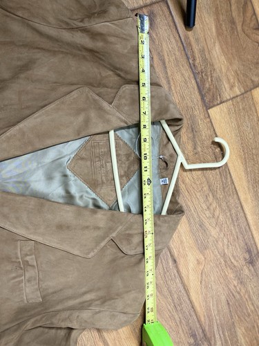 Roundtree Yorke Mens Sport Jacket Coat Blazer XL Beige 100% Goat Skin❤️ - Picture 19 of 19