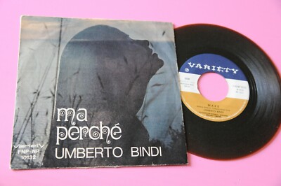 UMBERTO BINDI 7'' MA PERCHE' ORIGINALE ITALIA 1969 EX VINILE COLORATO !!!!!!!!!!!