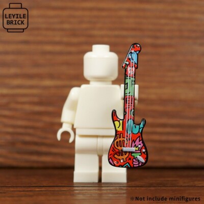 Leyile Custom Guitar Accessory for Minifigures -Pick Style!-  NEW UV Printed