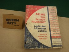 1975 Atlas Tire,Battery,Accessory catalogBelts/hoses/tune-up 1960s 1969 70 71 72