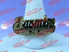 PERSONALIZED 14K GOLD PLATED FLAT NAME RING W/ HREAT ANY NAME UP TO 7 LETTERS