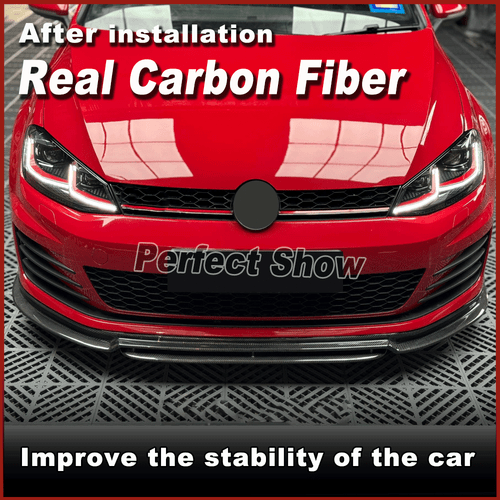 Carbon Frontansatz Frontlippe Spoilerlippe für VW GOLF 7 VII R R-LINE 2014-2017 - Bild 2 von 13