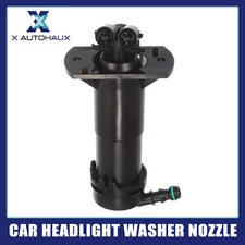 Front Left Headlight Washer Nozzle Sprayer Jet for Audi Q7 2011-2015 Black