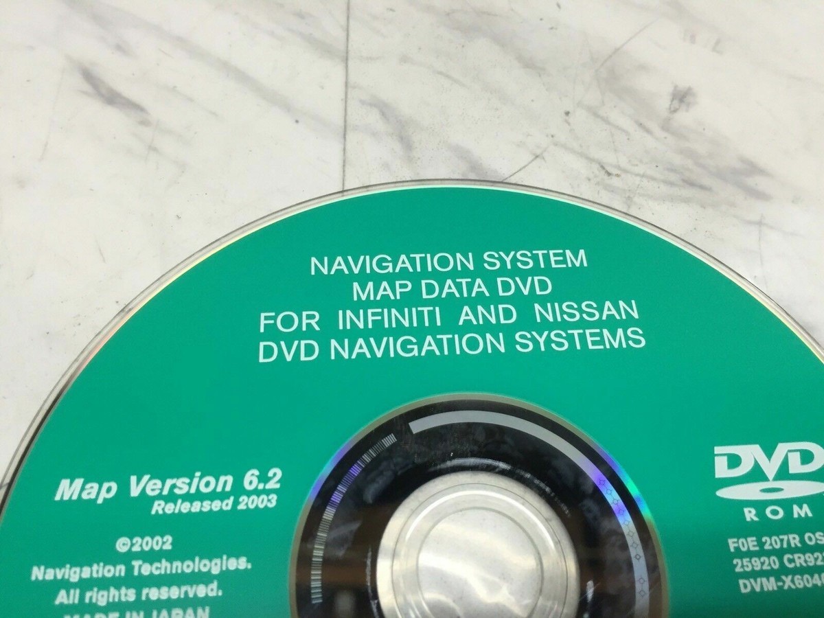 Nissy N盤DVD Genuine Nissan & Infiniti GPS Navigation Map DVD Disc Version 6.2