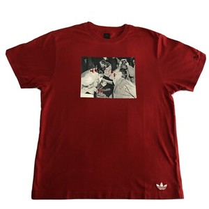 red adidas tshirt
