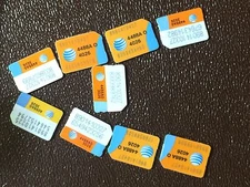 AT&T Nano Sim Card FOR ALL PHONES USING NANO SIM 4FF