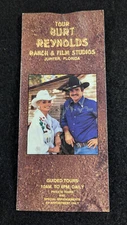THE BURT REYNOLDS RANCH & FILM  STUDIOS JUPITER, FL BROCHURE With Loni Anderson