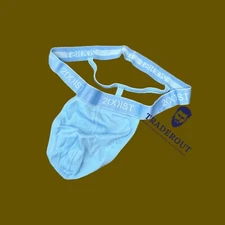 2(X)ist 2xist men baby blue cotton Y-Back Thong G-string underwear size S M L XL