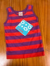 Katvig purple and red striped undershirt size 9-12months
