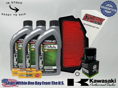 Cyclemax Full-Synthetic KPO Tune-Up Kit fits 2019-2025 Kawasaki Z400