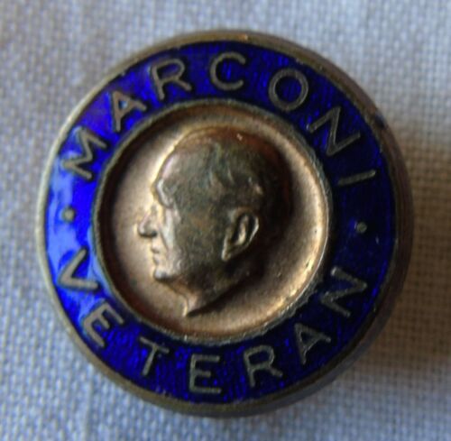 Vintage Marconi Veteran Enamel Pin Badge - Picture 1 of 3