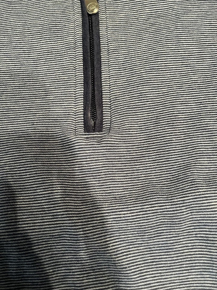 Peter Millar Pullover Mens 2XL Blue Shirt Jacket Sweater Quarter Zip