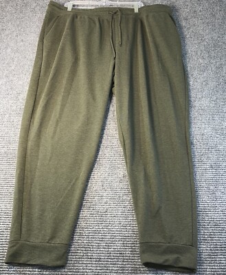 Athletic Works sweatpants men's 3XL 48-50 green joggers elastic waist  drawstring | eBay