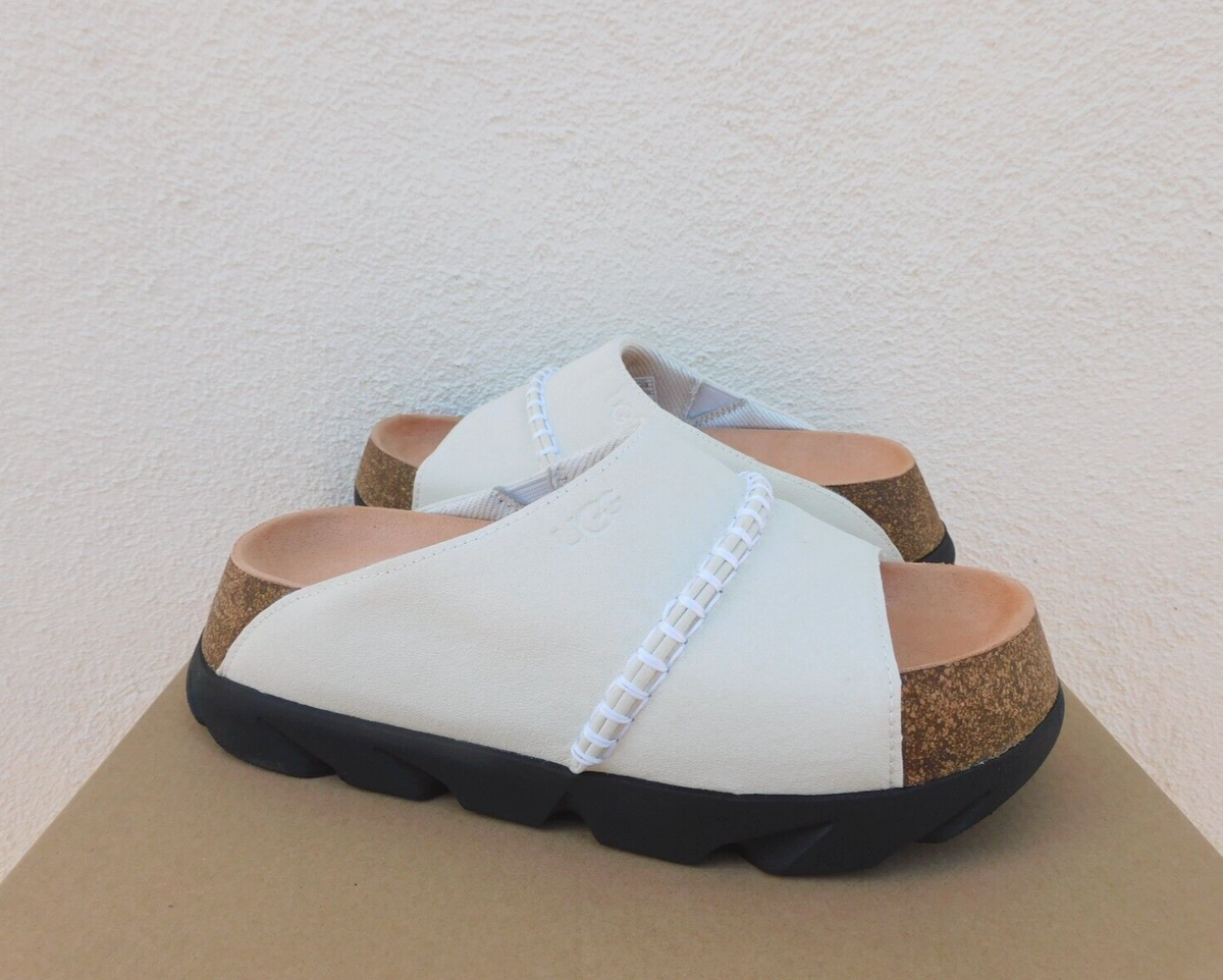 未使用　UGG SUNSKIP SLIDE 厚底サンダル ホワイト　24 UGG SUNSKIP SLIDE♡アグ サンスキップ 厚底サンダル (UGG