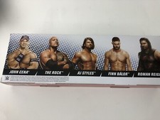 WWE 2.5" John Cena The Rock AJ Styles Finn Balor Roman Reigns Collector 5 Pack