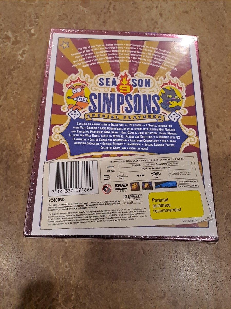 Simpsons, the : Season 9 (Special Edition, DVD, 1997) for sale
