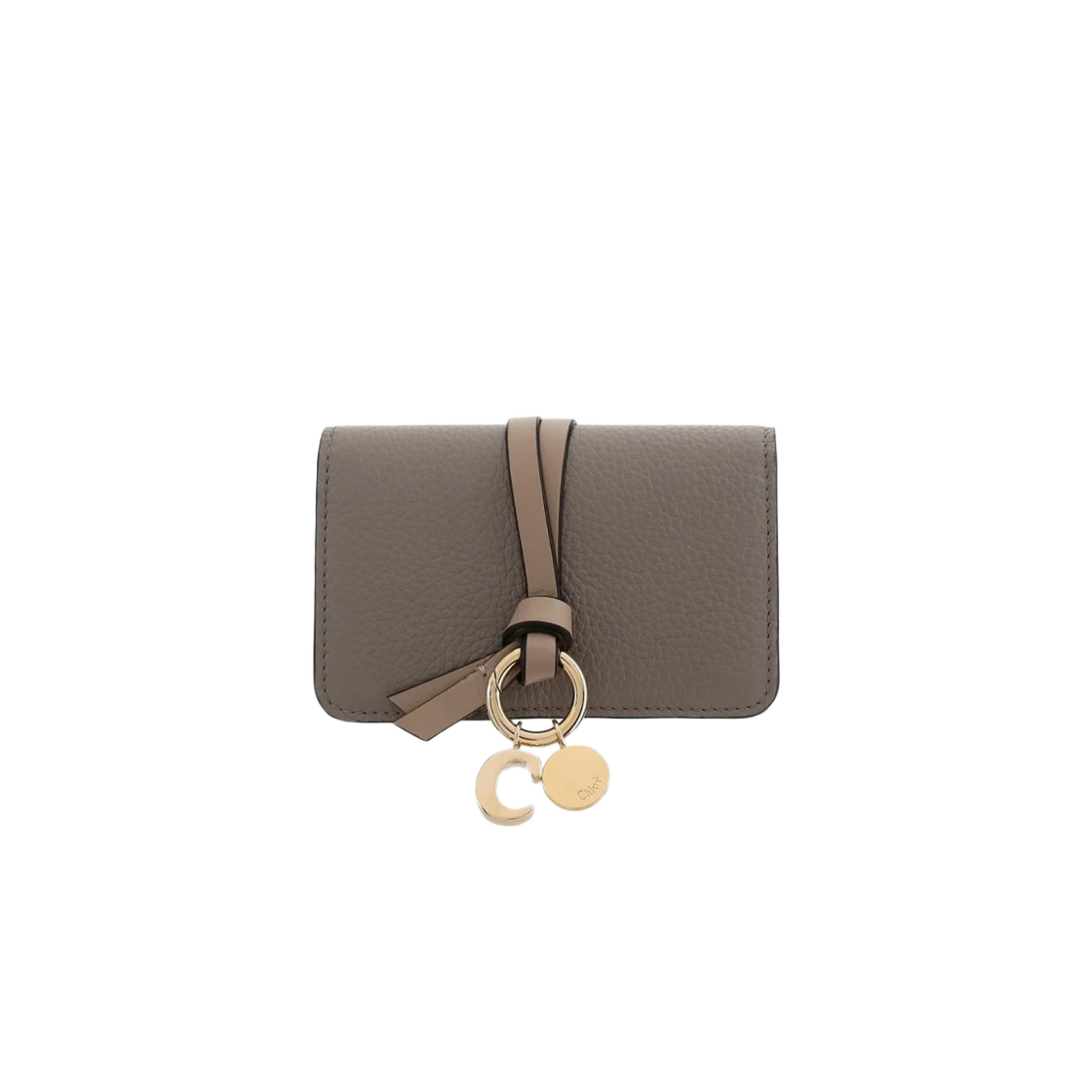 Chloe Cashmere Grey Alphabet Card Holder  