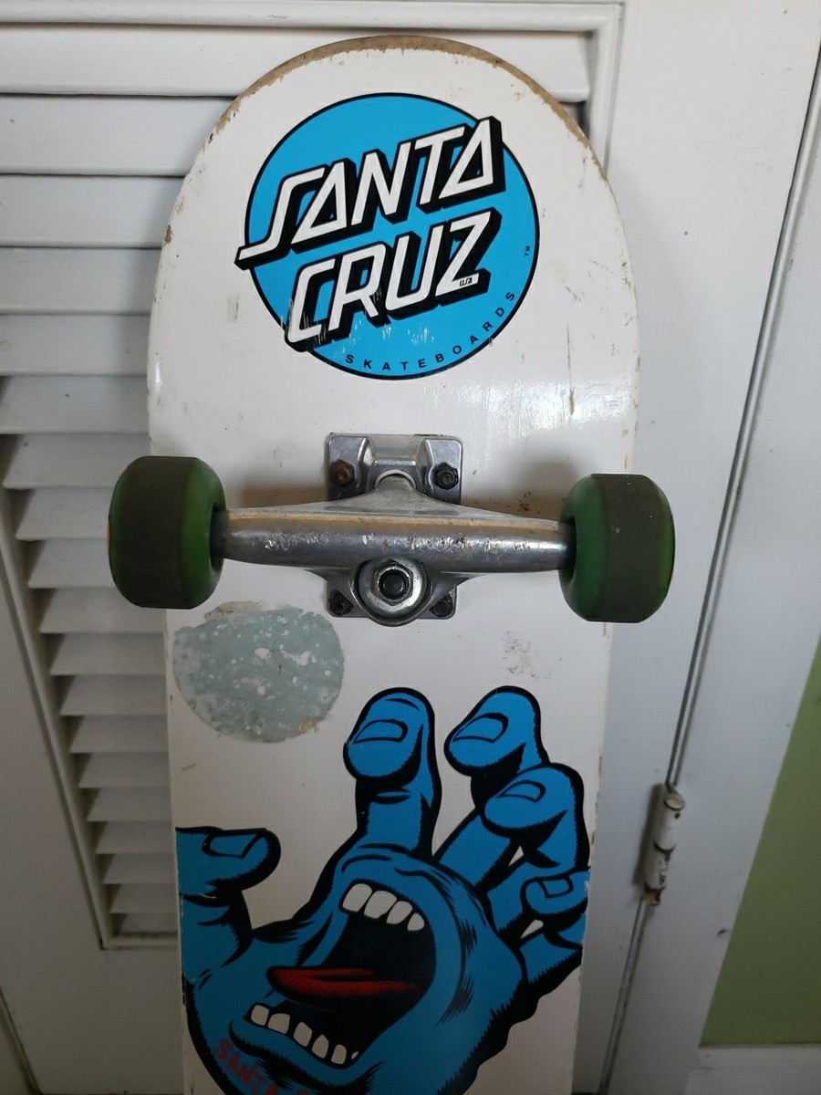Santa Cruz Screaming Hand Skateboard Deck White 31