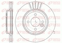 Remsa 2X Bremsscheibe Vorne Ø275.8Mm BelüFtet FüR Mini Mini Cabriolet R52 R50