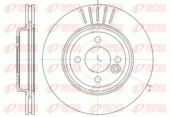 Remsa 2X Bremsscheibe Vorne Ø275.8Mm BelüFtet FüR Mini Mini Cabriolet R52 R50-image