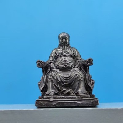 Mini Copper Zhen Wu Emperor (Xuantian Shangdi) Statue, Feng Shui Figurine