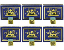 Triangle Billiard/Pool Cue Chalk - Green - 6 Pack/72 Pieces