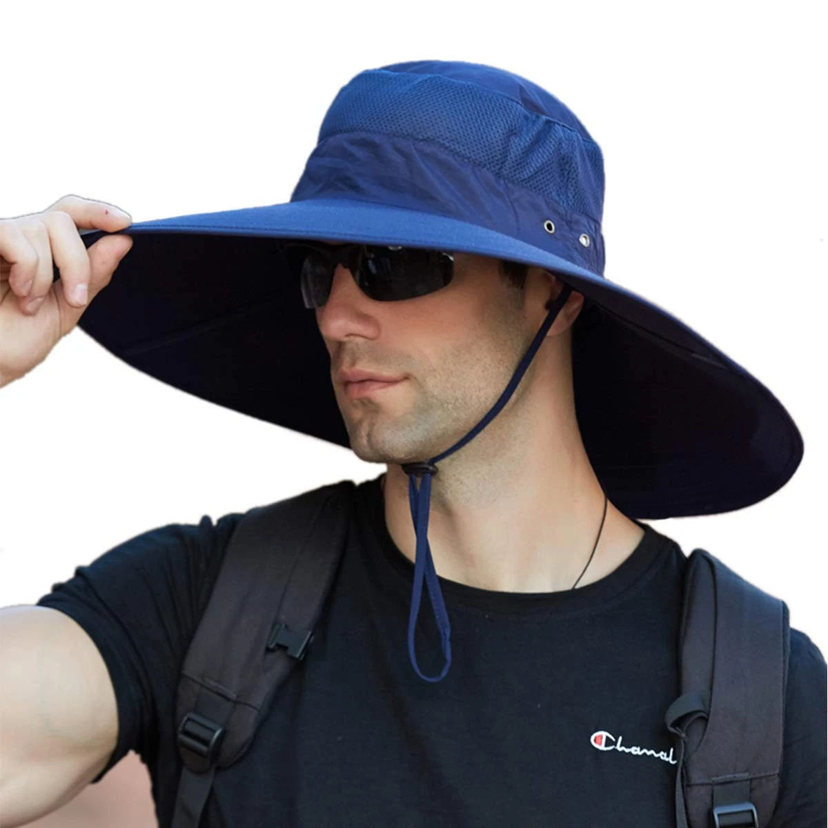Super Wide Brim Bucket Hat UPF50+ Waterproof Sun Hat for Fishing Hiking Campi...