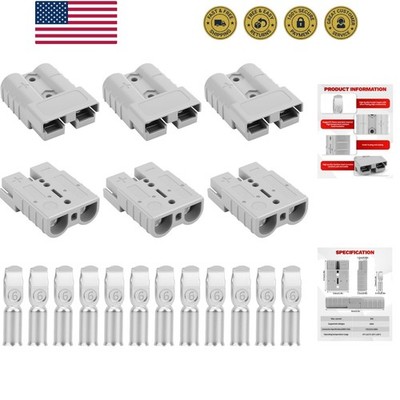 50A-600V Battery Quick Connect/Disconnect with 7/8/10/12 AWG, 6PCS Jumper Cab...