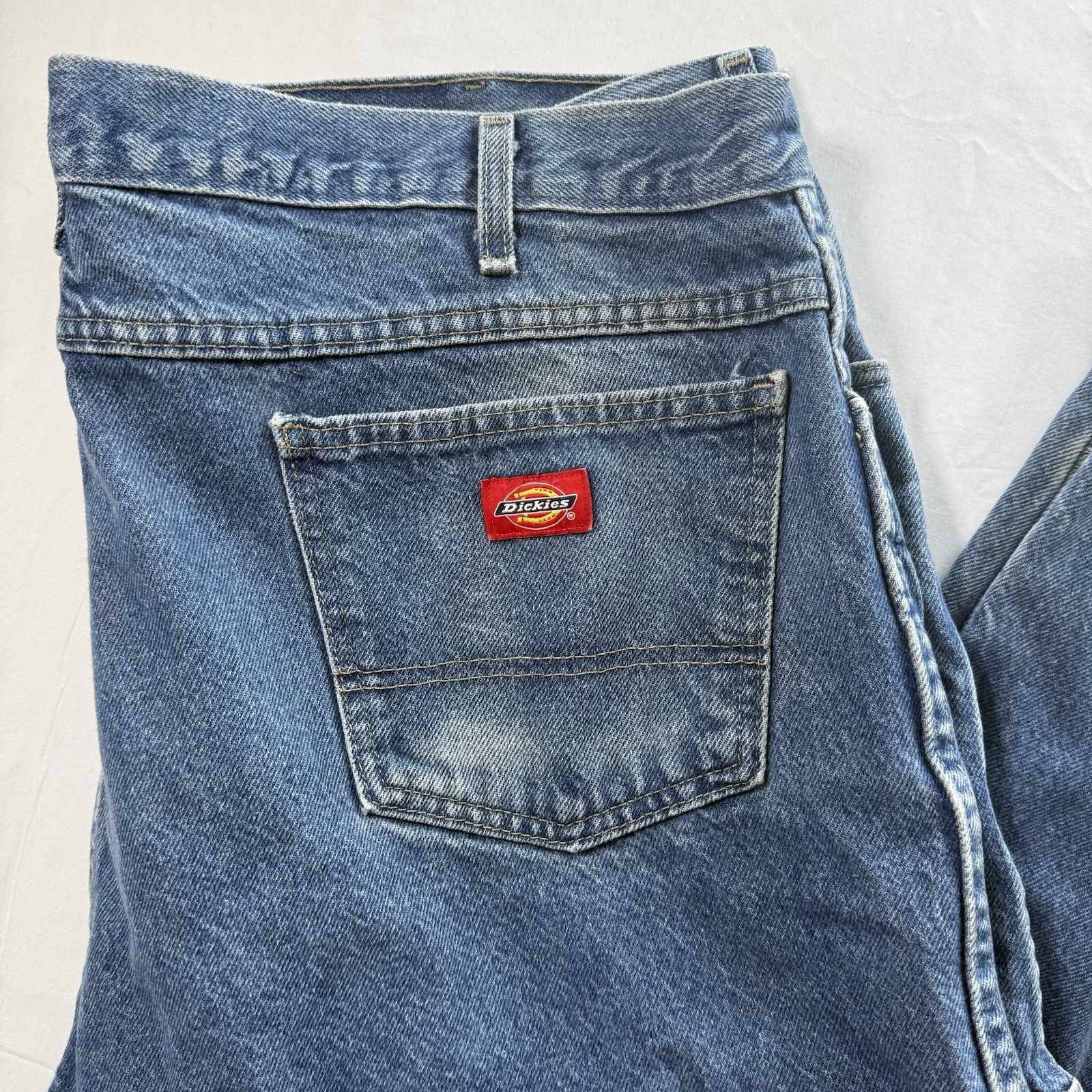 Mens Dickies Double Patch Double Knee Distressed … - image 1