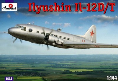 Amodel 1444 - 1:144 IIyushin IL-12D/T Sov.milit.transp.aircr - Neu