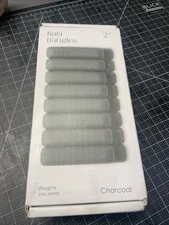 Bangles Wrist & Ankle Weights for Women & Men (Charcoal) 2 Lbs Pounds Adjustable