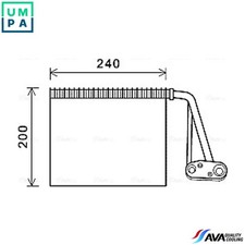 EVAPORATOR AIR CONDITIONING RTV566 FOR RENAULT TRAFIC/II/Rodeo/Van/Bus 2.0L 4cyl
