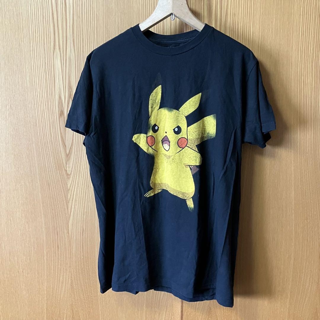 ALTRA Pokemon Pikachu Vintage Official TShirt L Black Game Character Anime