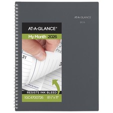 2026 At-A-Glance Large DayMinder Gray Monthly Planner 8.5x11 Inch