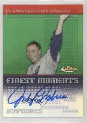 2004 Topps Finest Moments Johnny Podres #FMA-JP Auto 0b2