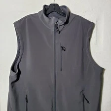 Red Kap Vest Mens Large Softshell Full Zip Sleeveless Workwear Outdoor Pockets