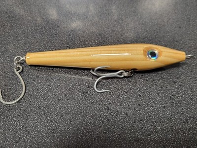 1 - 247 Custom Lures Flipping Mullet Spook 5 3/4'' ~ 1 1/4 oz NATURAL