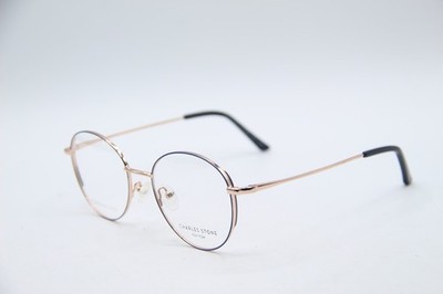 NEW CHARLES STONE NEW YORK NY30102 C1 BLUE GOLD AUTHENTIC FRAME EYEGLASSES 49-18