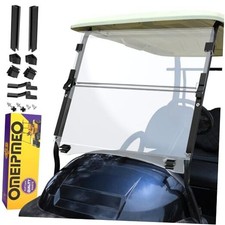 Club Car Precedent Windshield, Heavy Duty Hinge Golf Cart Windshield for Clear