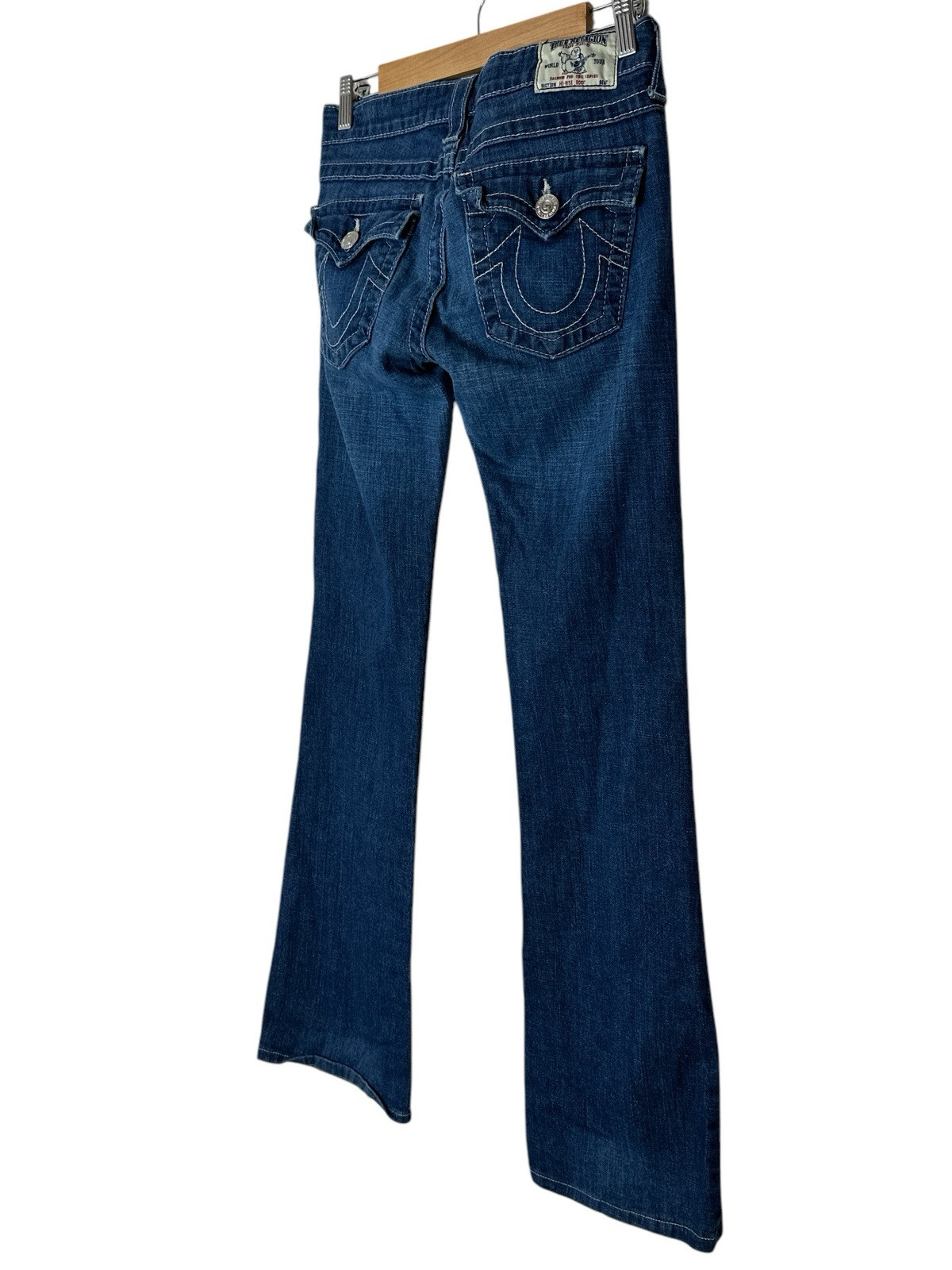 True Religion Jeans Women Size 27 Stretch Boot Cut Skinny Rodeo Cowgirl Low Rise thumbnail 9