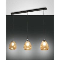 Pendelleuchte Gisella Inkl. Smart Luce, 3-Flammig, 3X E27 Max. 60W, Metall / Geb