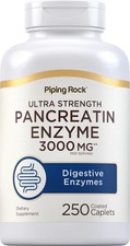 Pancreatin Digestive Enzymes  250 Caplets  Ultra Strength