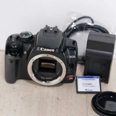 Canon EOS Rebel XTi 400D Digital SLR 10.1MP DSLR Body Black *TESTED* W Charger