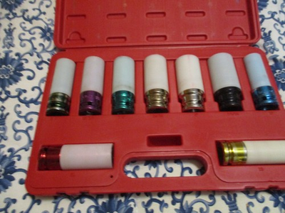 #ad NAPA IMPACT SOCKETS SET 9 PC 1 2quot; DRIVE WHEEL PROTECTOR IMPACT SOCKET SET $75.00
