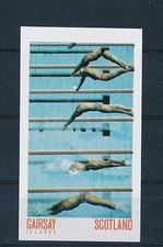 D160213 Olympics Swimming Moscow 1980 S/S MNH Proof Gairsay Imperforate