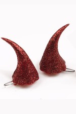 Brand New Clip-On Devil Horns Costume Accessory